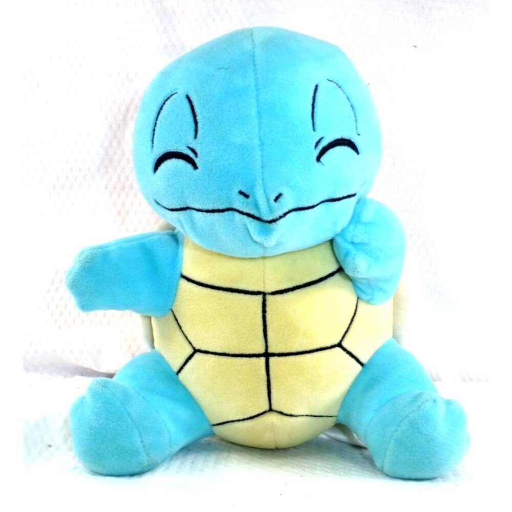 Pokémon WCT Squirtle Plush Toy 9" Blue & Yellow Soft Polyester Stuffed Animal Fo
